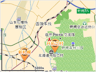 北海道开拓之村　地图